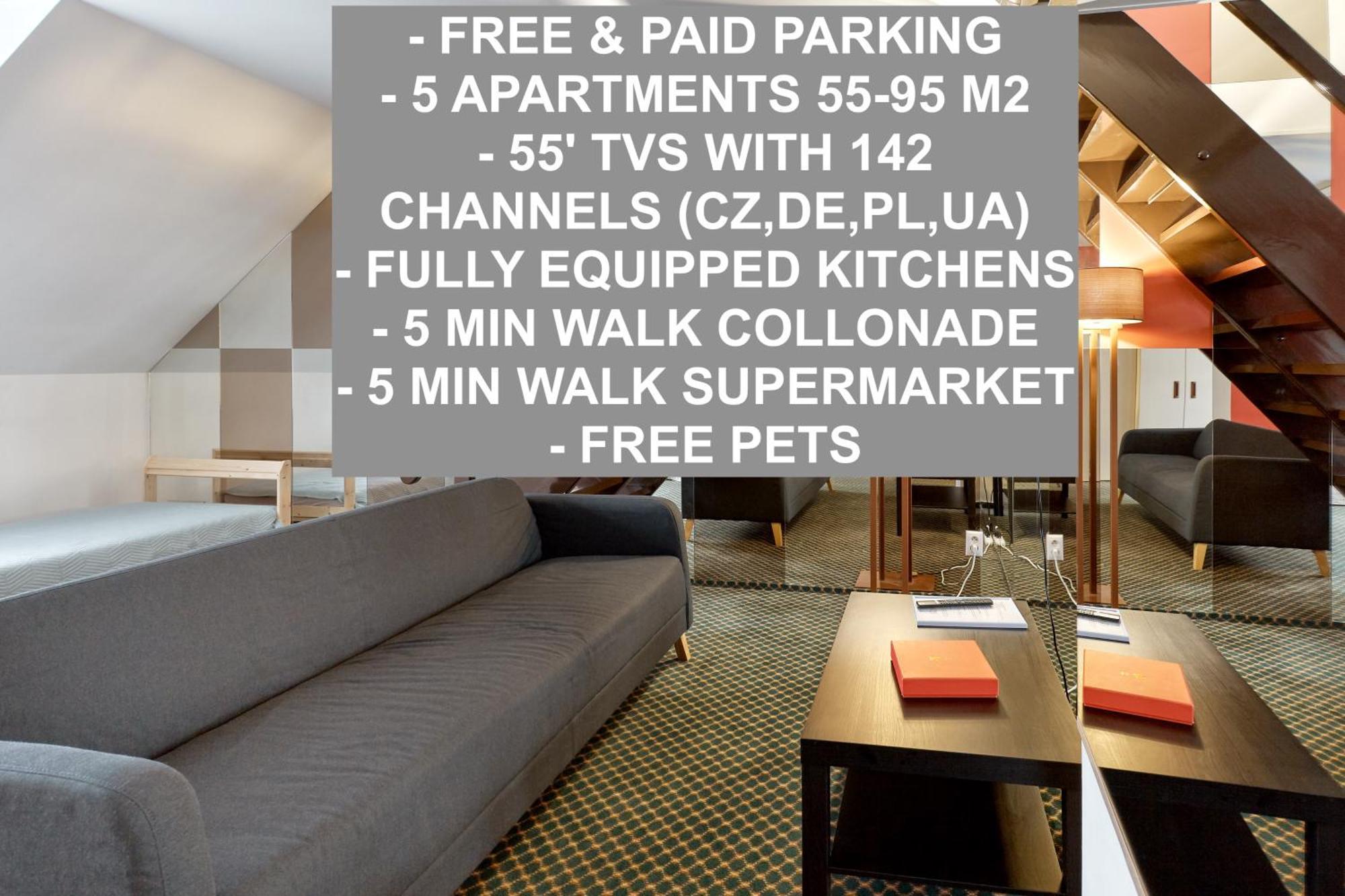 Excellent Apartments In Spa City Center 5 Min Walk From The Colonnade การ์โลวีวารี ภายนอก รูปภาพ